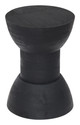 Wisdom Black Mango Wood Round Side Table