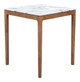 Eva White Rubberwood Square Counter Table