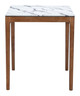 Eva White Rubberwood Square Counter Table