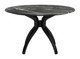 Sumay Black Steel Round Dining Table