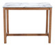 Fein White Rubberwood Rectangular Counter Table