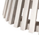 Mazara White & Whitewashed Natural Marble and Mango Wood Coffee Table