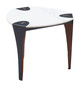 Bogey Multicolor Sintered Stone and Steel Side Table
