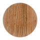 Biban Natural & Gray Super Poly-Stone and Acacia Wood Side Table