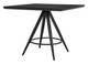 Tinos Black Steel Square Dining Table
