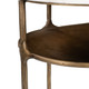 Bild White & Brass Natural Marble and Iron Oval Console Table