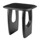 Arasan Black Acacia Wood Square Accent Table