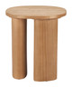 Benen Natural MDF Oval Side Table