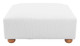 Tayte White Poplar Wood and Rubberwood Ottoman