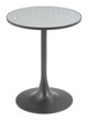 Bite Gray & Black Steel Round Bistro Table