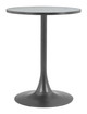 Bite Gray & Black Steel Round Bistro Table