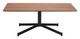 Mazzy Brown Steel Rectangular Coffee Table