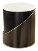 Tova Multicolor Marble and Iron Round Side Table