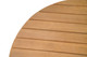 Zahara Natural Acacia Wood Round Coffee Table for Outdoor Use