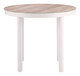 Nimara Natural Tempered Glass and Aluminum Round Dining Table