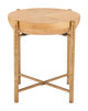 Halva Natural Steel Round Side Table