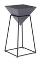 Pira Black Steel Square Side Table