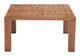 Regels Natural Aluminum Square Coffee Table for Outdoor Use