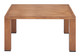 Regels Natural Aluminum Square Coffee Table for Outdoor Use