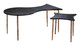 Norden Black & Bronze Steel Coffee Table Set