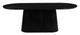Sulco Black Mango Wood Oval Dining Table
