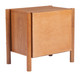 Beleza Walnut Rubberwood Rectangular Nightstand