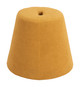 Upela Yellow Polyester Stackable Ottoman