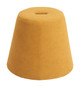 Upela Yellow Polyester Stackable Ottoman
