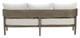 Foret Beige Aluminum and Olefin Sofa for Outdoor Use