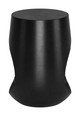 Tilk Black Mango Wood Round Side Table