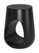 Tilk Black Mango Wood Round Side Table