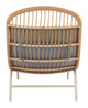 Skim Multicolor Aluminum and Olefin Chaise Lounge for Outdoor Use