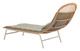 Skim Multicolor Aluminum and Olefin Chaise Lounge for Outdoor Use