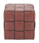 Zare Brown Polyurethane Ottoman