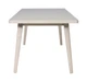 Roms Whitewashed Rubberwood Rectangular Dining Table