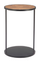 Nodo Brown & Black Iron Round Side Table