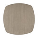 Foret Brown Aluminum Square Side Table for Outdoor Use