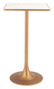 Spot Beige & Gold Steel Square Bar Table