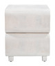 Miro Whitewashed Mango Wood Rectangular Nightstand