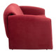 Horten Red Steel and Polyester Sofa