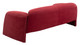 Horten Red Steel and Polyester Sofa