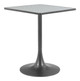 Spot Gray & Black Steel Square Bistro Table