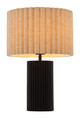 Aurora Beige & Black Steel Table Lamp