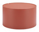 Bayu Brown Aluminum Round Coffee Table for Outdoor Use