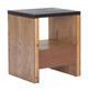 Natt Black MDF Square Side Table