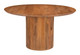 Izola Brown Mango Wood Round 2-Tier Dining Table