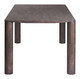 Eazy Espresso Rubberwood Rectangular Dining Table