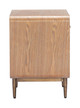 Vidaz Brown Steel Square Side Table
