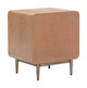 Vidaz Brown Steel Square Side Table