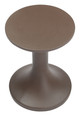 Arka Brown Poly Cement Round Side Table for Outdoor Use